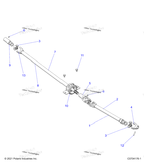 Drive Train, Front Prop Shaft