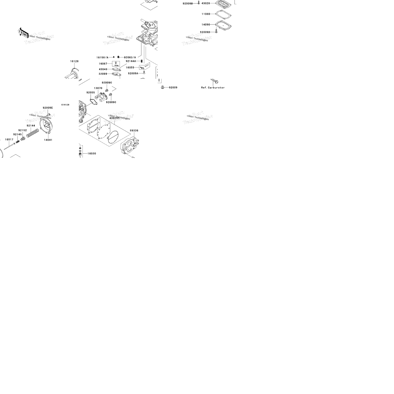 Carburetor Parts (Jh1100-A3/A4)