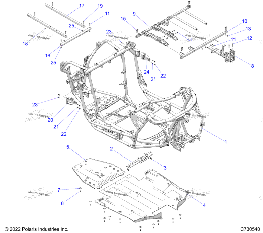 Chassis, Main Frame And Skid Plates