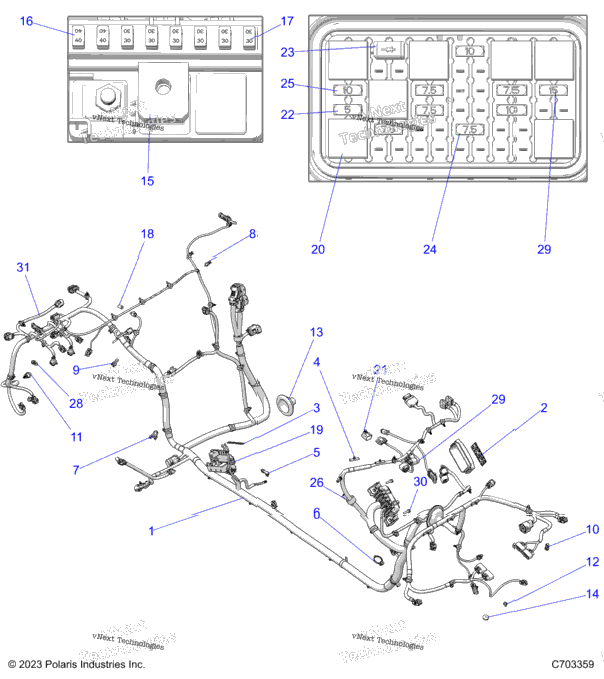 Electrical, Wire Harness, Chassis