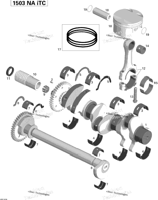 Crankshaft, Pistons And Balance Shaft