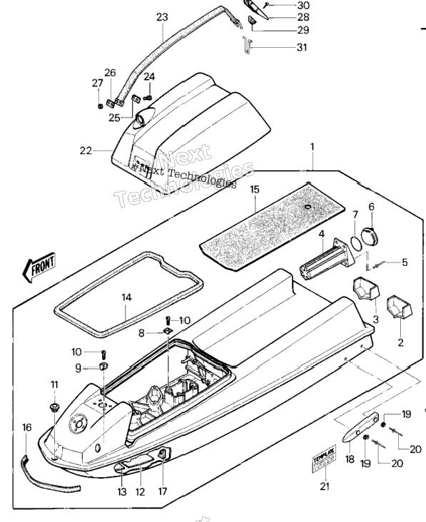 Hull/Engine Hood (Js550-A1/A2)