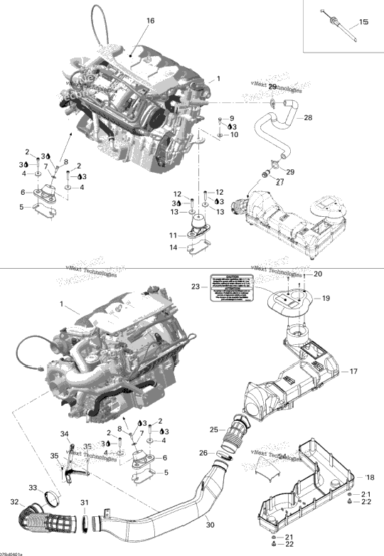Engine Support And Air Intake