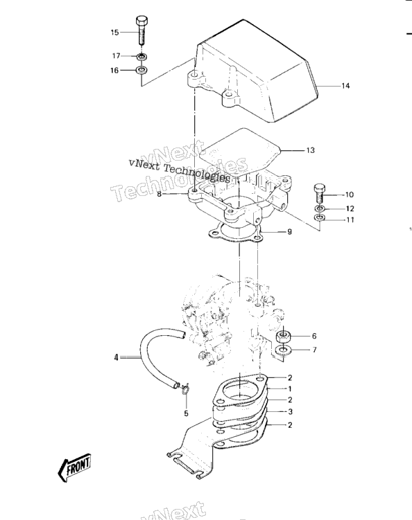 Carburetor Brackets/Flame Arrester ('82-