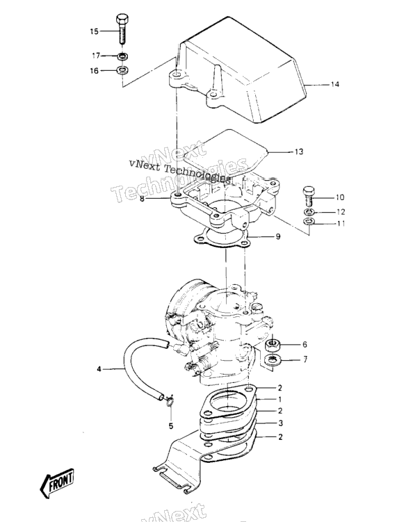 Carburetor Brackets/Flame Arrester ('84-