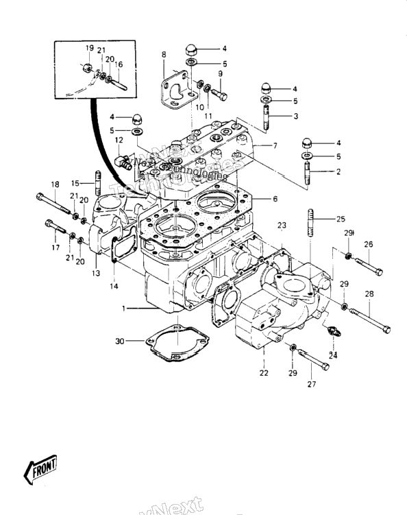 Cylinder Head/Cylinder ('84-'86 Js440-A8