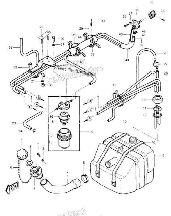 Fuel Tank ('84-'86 Js440-A8/A9/A10