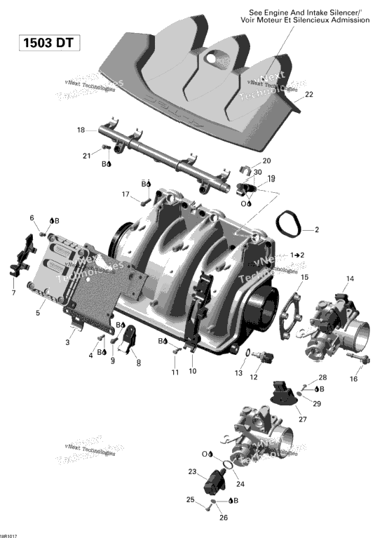 Air Intake Manifold And Throttle Body