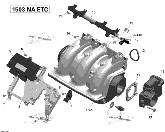 Air Intake Manifold And Throttle Body 2
