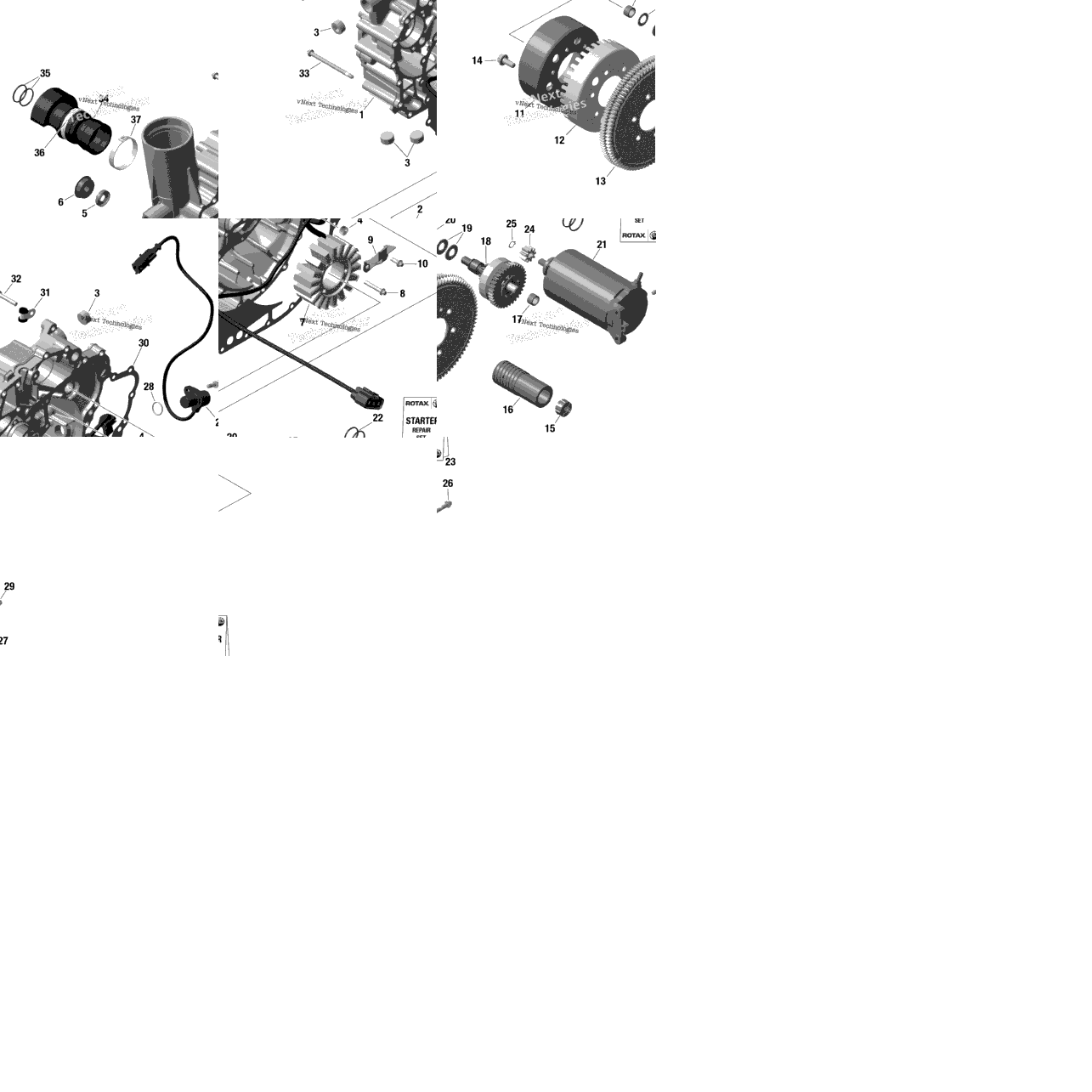 Rotax - Magneto And Electric Starter - No Idf