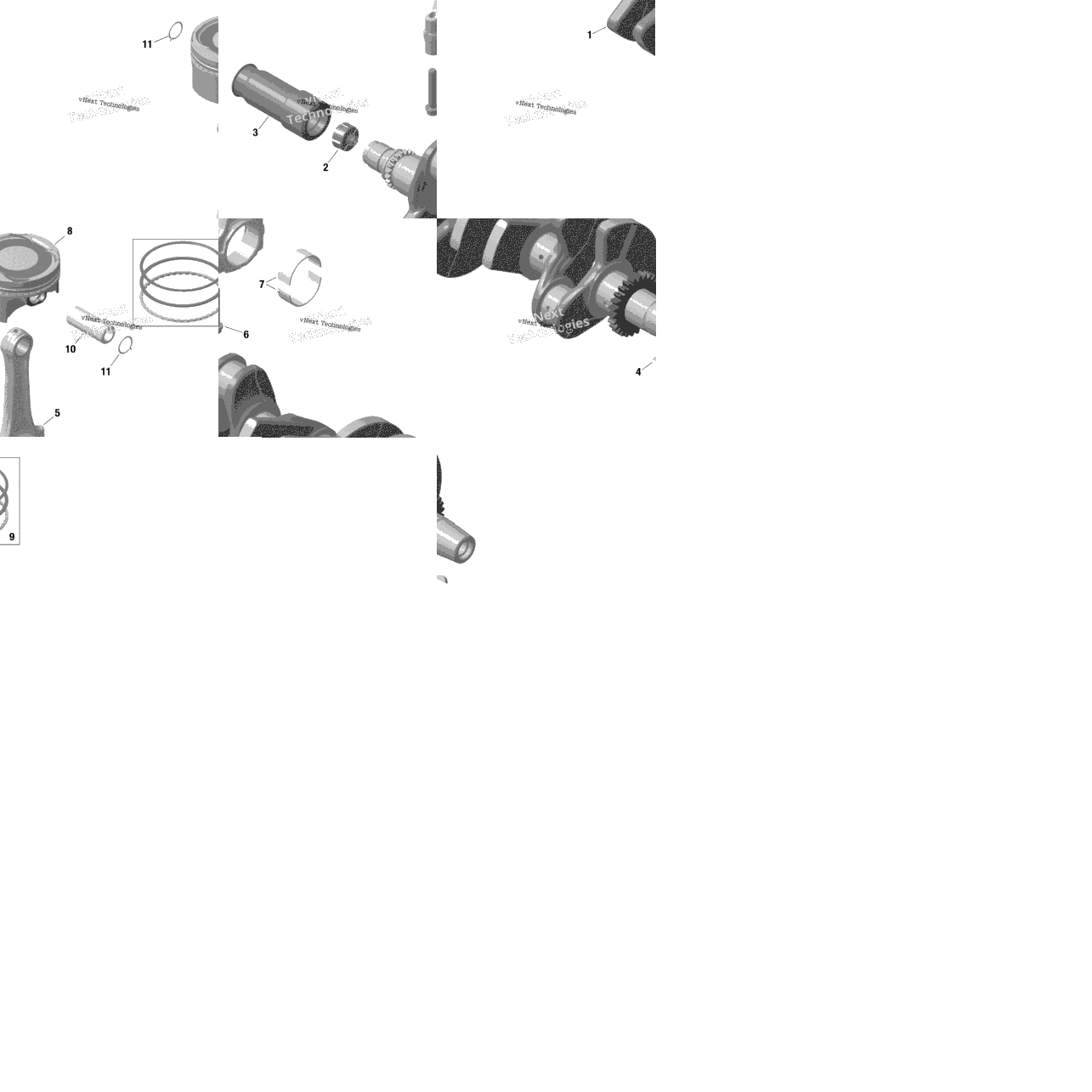 Rotax - Crankshaft And Pistons