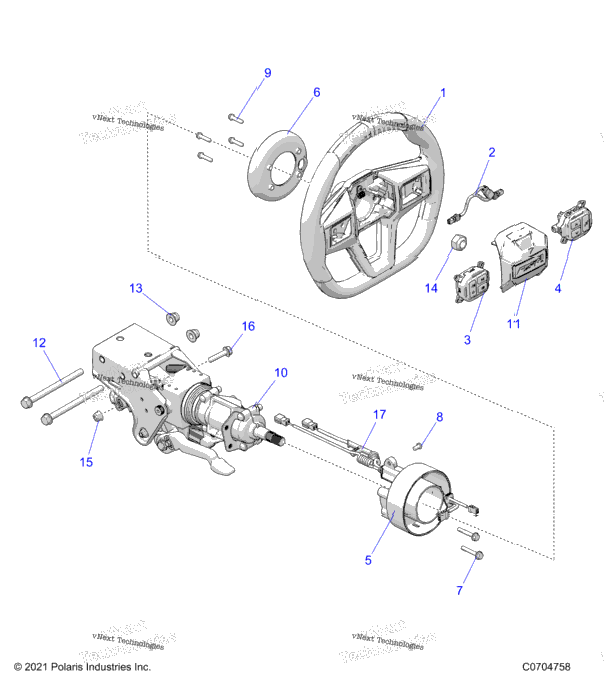 Steering, Upper, Premium/Ultimate