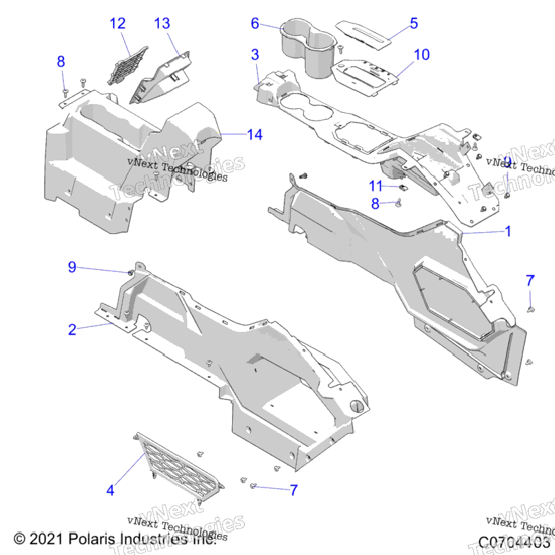 Body, Center Console Z24r4e92a/92B
