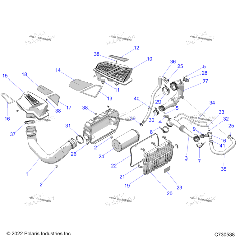 Engine, Air Intake System Z24r4e92a/92B