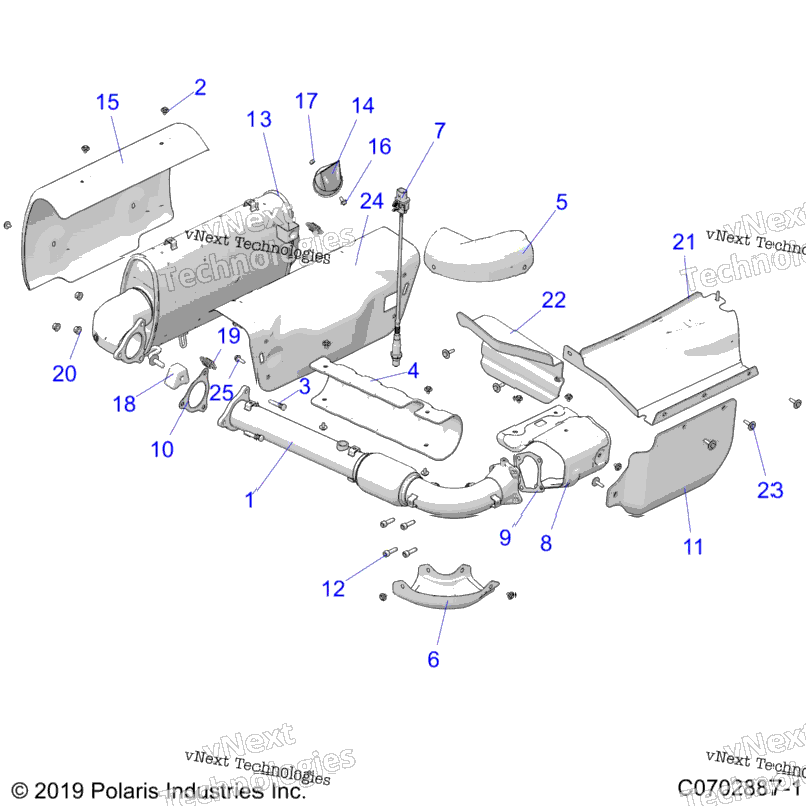Engine, Exhaust System Z24r4e92a/92B