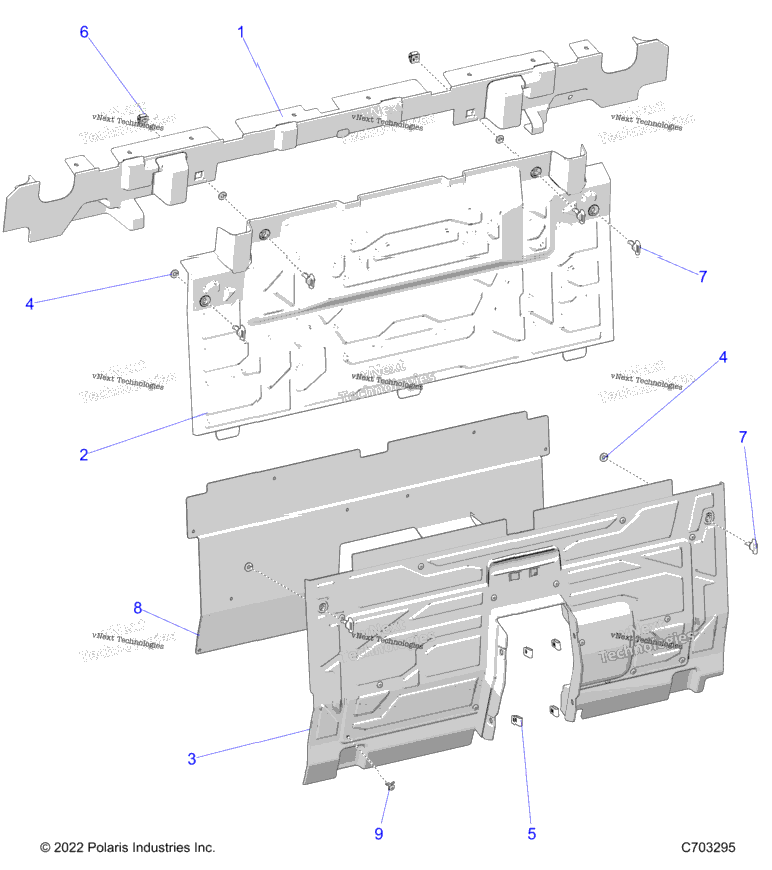Body, Rear Closeoff, Side Panels