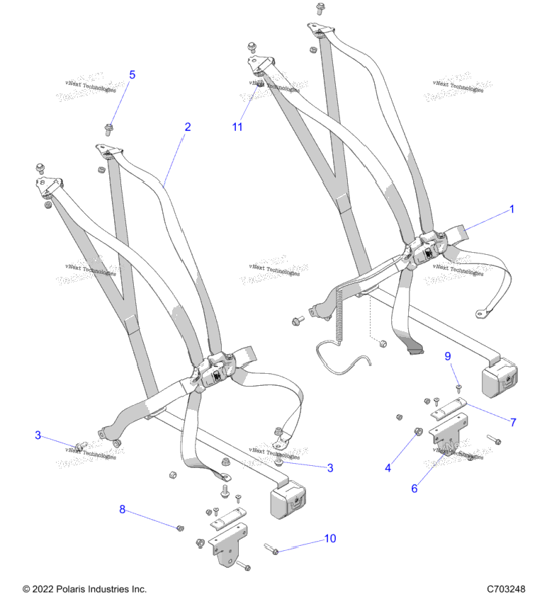 Body, Seat Belt Mounting 6 Point