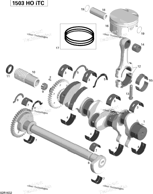 Crankshaft, Pistons And Balance Shaft - 260