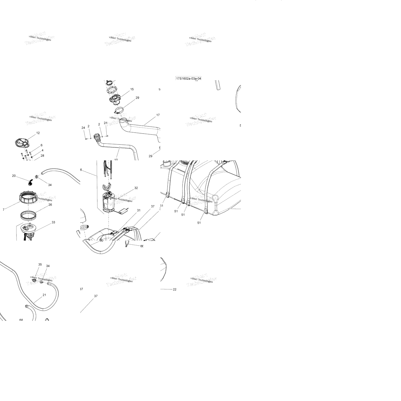 Fuel System - Without Suspension