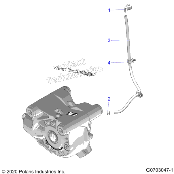 Drive Train, Gearcase, Front, Venting