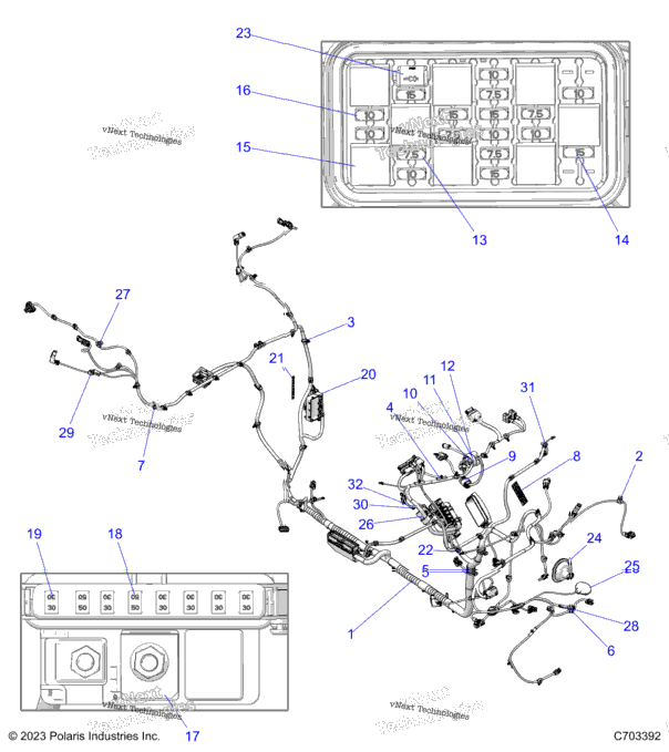 Electrical, Wire Harness, Chassis