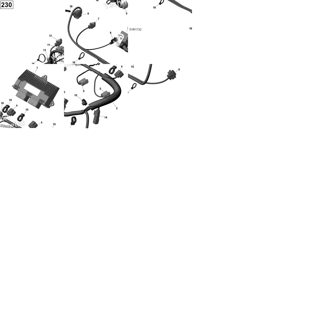 Engine Harness And Electronic Module - 230