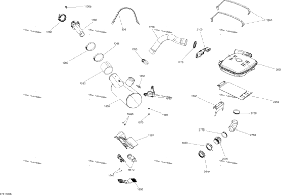Exhaust System - Model Without Suspension