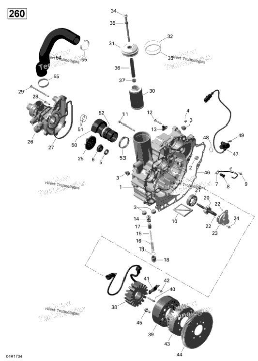 Pto Cover And Magneto - 260
