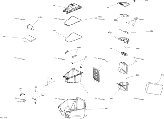 Storage Compartments - Model Without Suspension