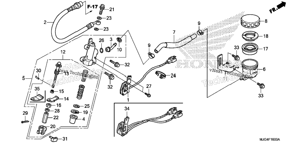 Rear Brake Master Cylinder