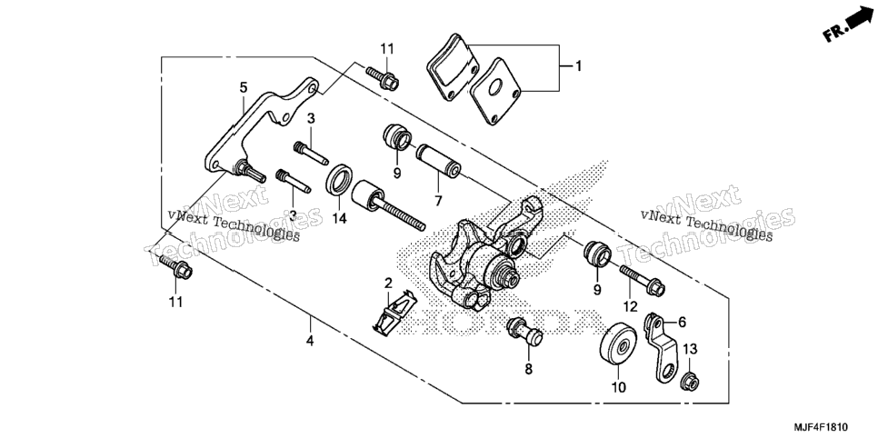 Parking Brake Caliper