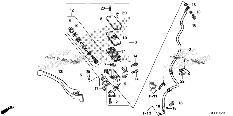 Front Brake Master Cylinder (Ctx700n)