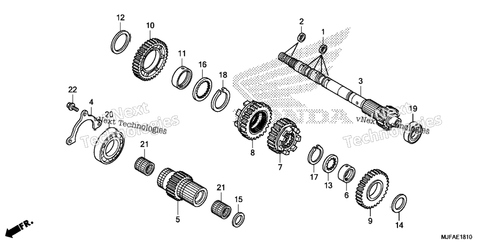 Transmission (Mainshaft) (Ctx700d)