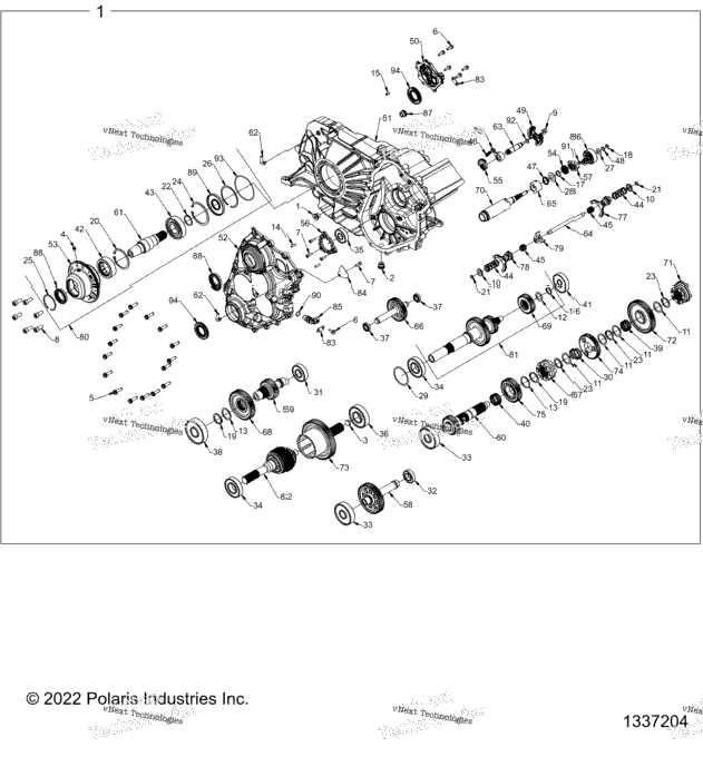 Drive Train, Gearcase, Main, Internals