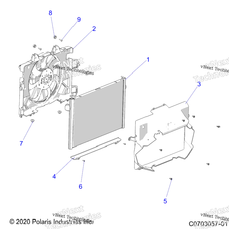 Engine, Cooling, Radiator