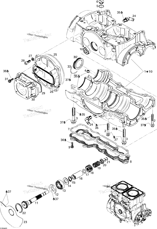 Crankcase And Rotary Valve