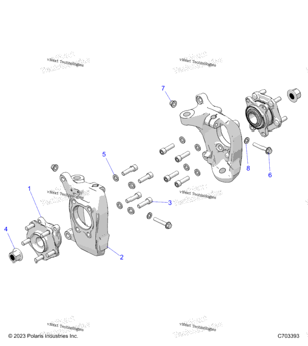 Suspension, Front Carrier And Hub