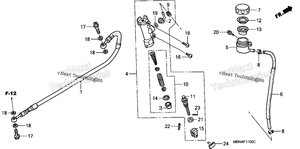 Rear Brake + Master Cylinder
