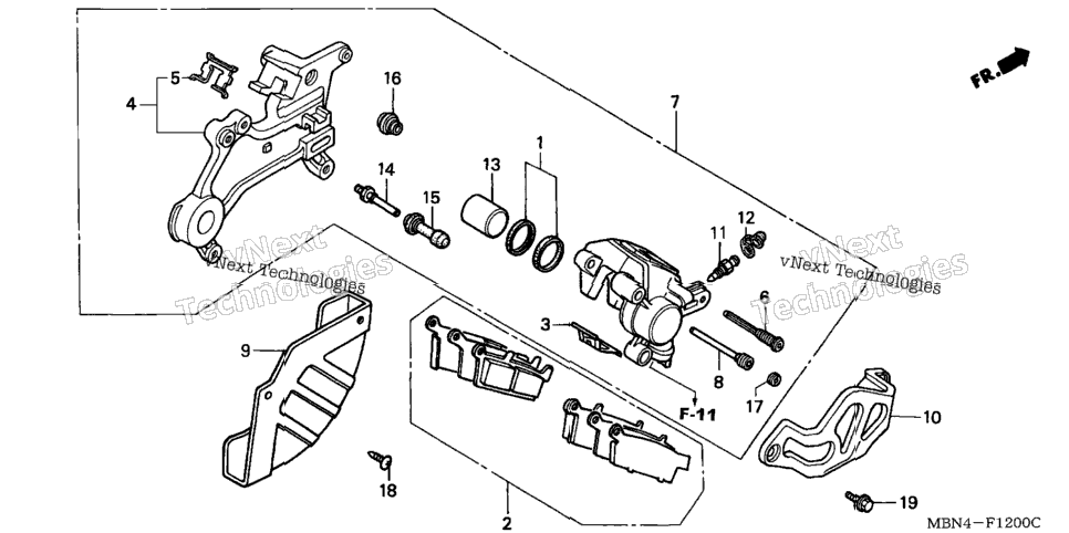Rear Brake Caliper