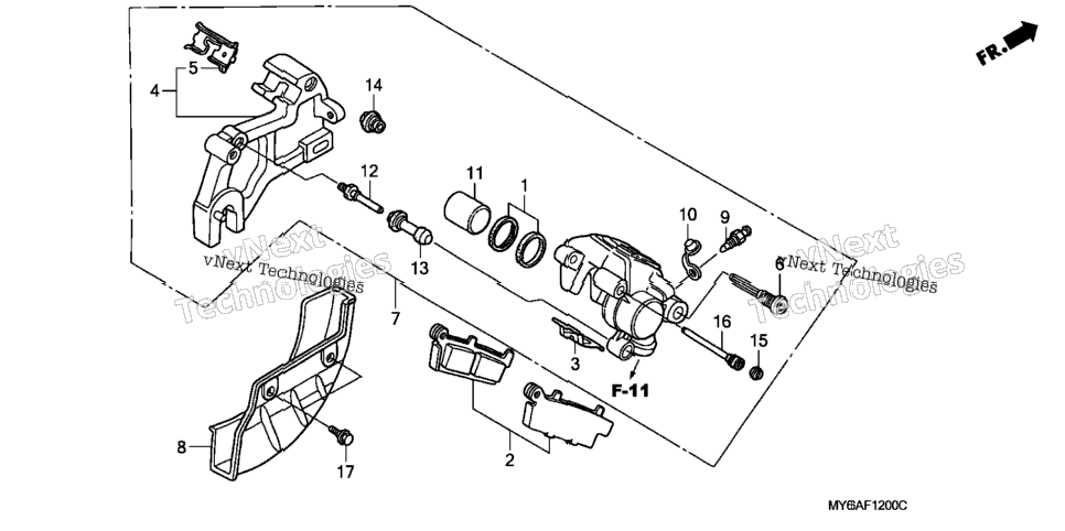 Rear Brake Caliper
