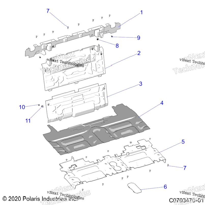 Body, Rear Closeoff, Center Panels
