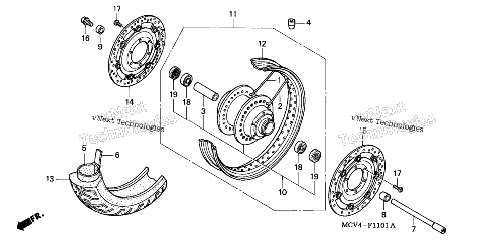 Front Wheel (Vtx1800s)