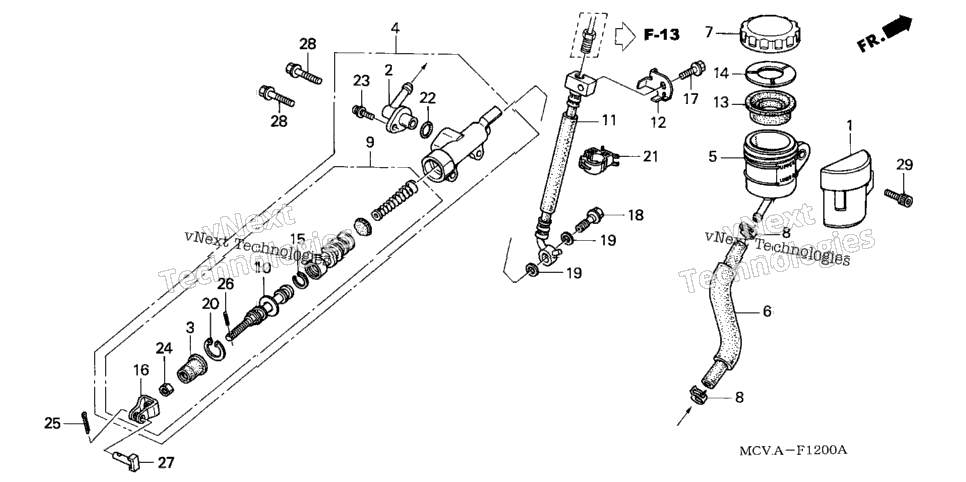 Rear Brake Master Cylinder