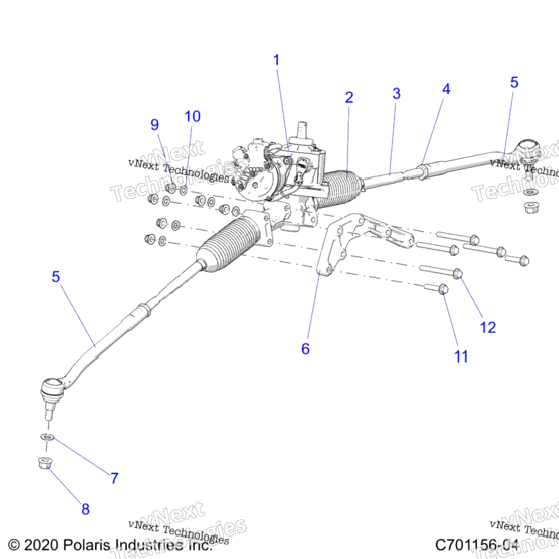 Steering, Gear Box W/Eps And Related
