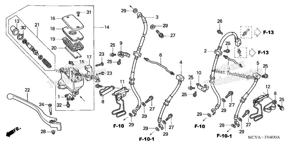 Front Brake Master Cylinder