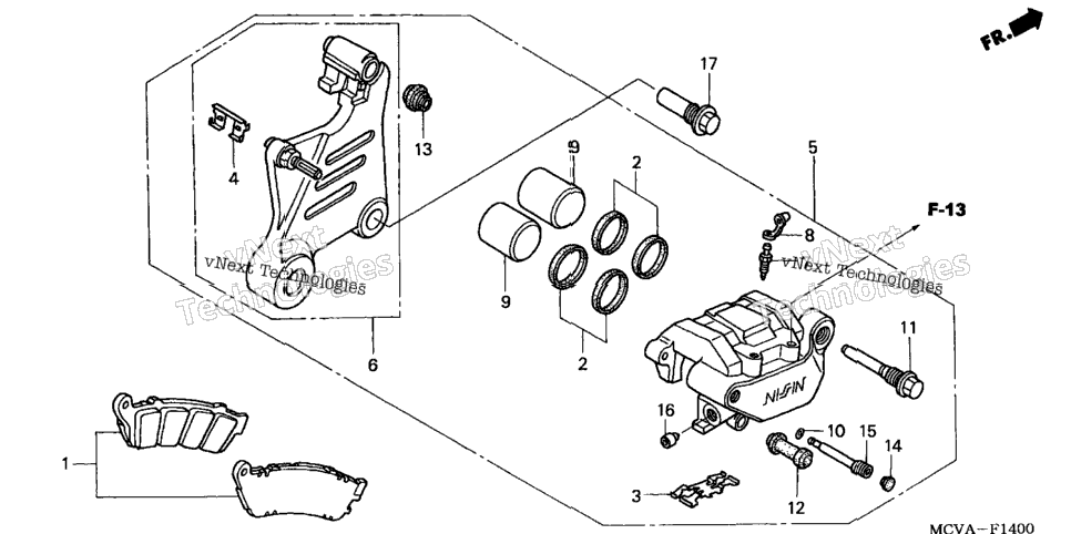 Rear Brake Caliper