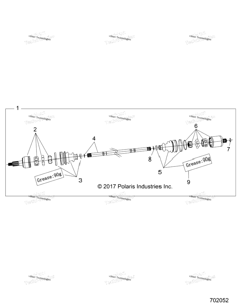 Drive Train, Rear Half Shaft