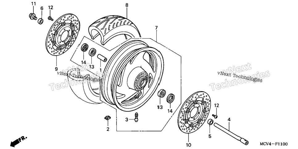 Front Wheel (Vtx1800r/N)