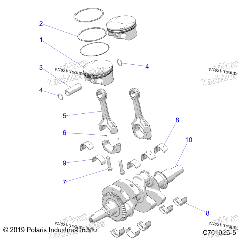 Engine, Crankshaft & Piston