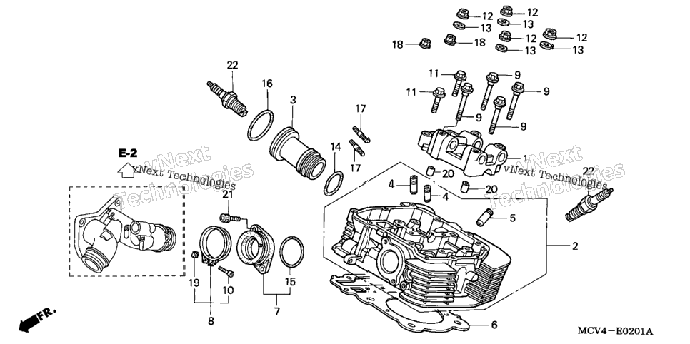 Rear Cylinder Head